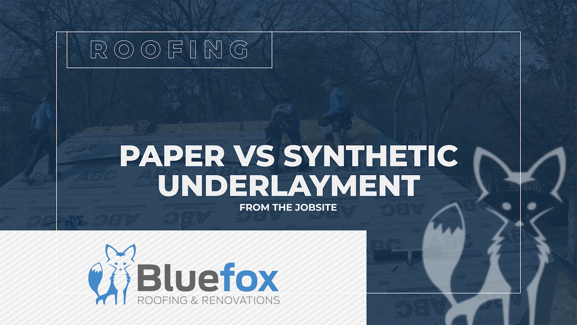 From the Jobsite – Blue Fox Roofing and Renovations